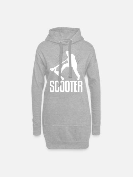 Scooter Roller - Hoodie-Kleid - Grau meliert