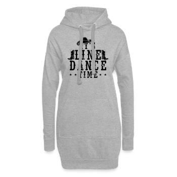 Linedance Dance - Line Dance Country Western Music - Sweat-shirt à capuche long Femme - gris chiné - Devant