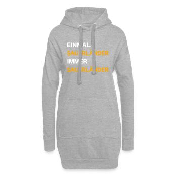 Einmal Sauerländer, immer Sauerländer - Hoodie-Kleid - Grau meliert - Vorne