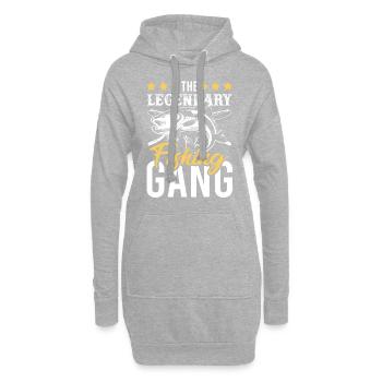 Fisher Gang Team - Hoodie-Kleid - Grau meliert - Vorne