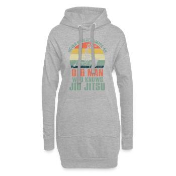 Jiu Jitsu - Hoodie-Kleid - Grau meliert - Vorne