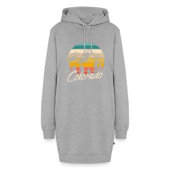 Colorado - Hoodie-Kleid - Grau meliert - Vorne