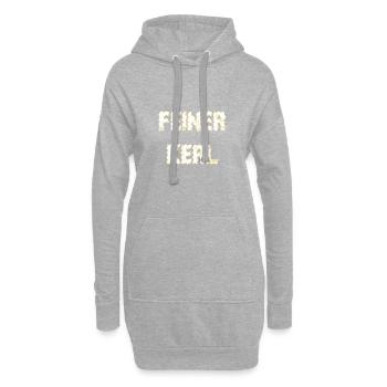 Feiner Kerl - Hoodie-Kleid - Grau meliert - Vorne