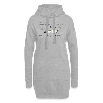 420 - Lustiger Kiffer Spruch - Geschenkidee Kiffen - Hoodie-Kleid - Grau meliert - Vorne