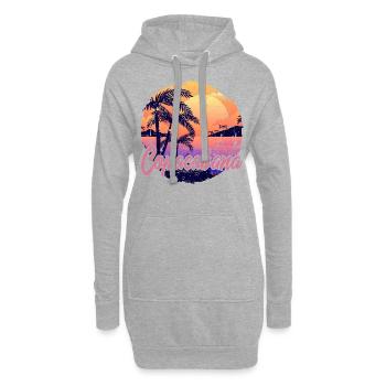 Copacabana Sunset - Hoodie-Kleid - Grau meliert - Vorne