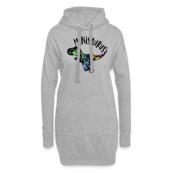 Babysaurus - Hoodie-Kleid - Grau meliert - Vorne