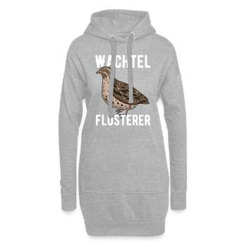 Wachtel Flüsterer - Hoodie-Kleid - Grau meliert - Vorne