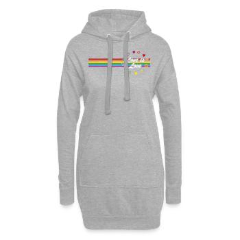 Love Is Love Great Message Gay Lesbian Bisexual Lg - Hoodie-Kleid - Grau meliert - Vorne