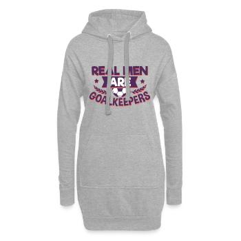 Football gardien - Sweat-shirt à capuche long Femme - gris chiné - Devant