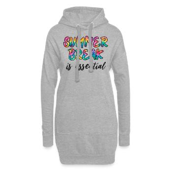 Summer Break Is Essential Teachers - Sweat-shirt à capuche long Femme - gris chiné - Devant