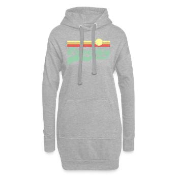 Paresseux - Sweat-shirt à capuche long Femme - gris chiné - Devant