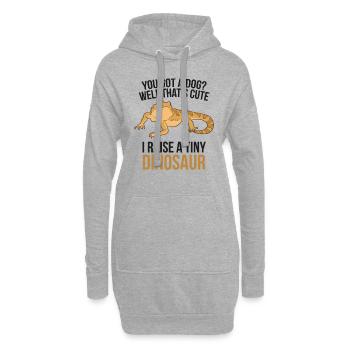 Bearded Dragon Propriétaire Bearded Dragon Reptilien - Sweat-shirt à capuche long Femme - gris chiné - Devant