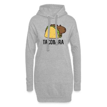 Tacobara Funny Capybara Tacos - Hoodie-Kleid - Grau meliert - Vorne