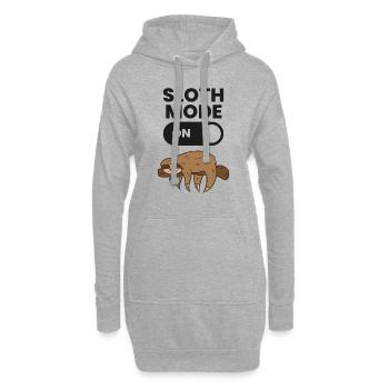 Lazy Sloth Fatigué Sloth Drôle Sloth Mode On - Sweat-shirt à capuche long Femme - gris chiné - Devant