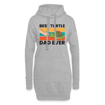 Meilleur Tortue De Papa Ever animal de compagnie - Sweat-shirt à capuche long Femme - gris chiné - Devant
