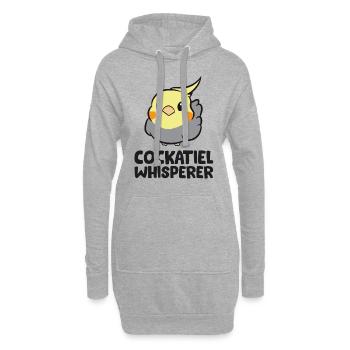 Lustiger Nymphensittich Nur ein Mädchen, das - Hoodie-Kleid - Grau meliert - Vorne