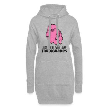 Nur ein Junge, der Tardigraden liebt Wasserbär - Hoodie-Kleid - Grau meliert - Vorne