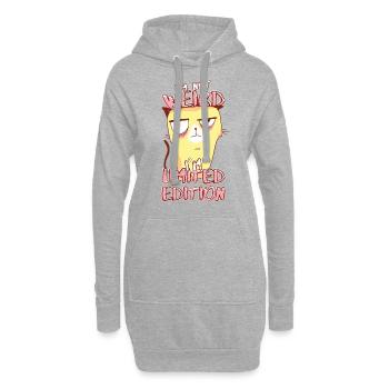 Annoyed Cartoon Cat - Édition limitée - Dicton - Sweat-shirt à capuche long Femme - gris chiné - Devant