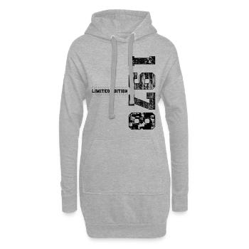 Édition limitée 1978 Année de naissance 1978 Anniversaire - Sweat-shirt à capuche long Femme - gris chiné - Devant