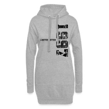 Édition limitée 1997 Année de naissance 1997 Anniversaire - Sweat-shirt à capuche long Femme - gris chiné - Devant