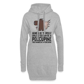 Soyez toujours vous-même, à moins que vous ne puissiez utiliser un - Sweat-shirt à capuche long Femme - gris chiné - Devant
