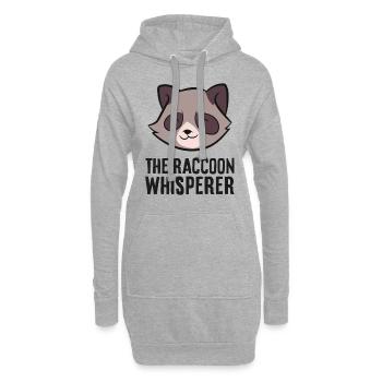 Le raton laveur Whisperer Drôle de raton laveur - Sweat-shirt à capuche long Femme - gris chiné - Devant
