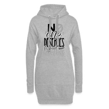 Cadeaux anti-intimidation que personne ne mérite de ressentir - Sweat-shirt à capuche long Femme - gris chiné - Devant