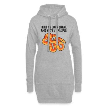 I Like My Corn Snake And Maybe 3 People Cute Corn - Hoodie-Kleid - Grau meliert - Vorne