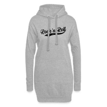 Rock 'n' Roll Musikstil Gitarre Genre - Hoodie-Kleid - Grau meliert - Vorne