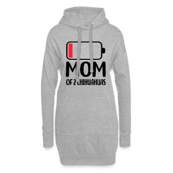Chihuahua Cadeaux pour Chihuahua Amoureux Chiens - Sweat-shirt à capuche long Femme - gris chiné - Devant