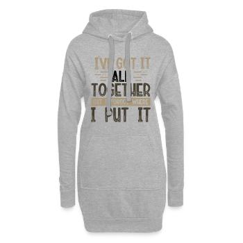 Sarkastische GeschenkeIch habe noch nie Sarkasmus-Geschenk gefälscht - Hoodie-Kleid - Grau meliert - Vorne