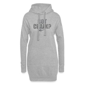 Got Chalk? Hobby Klettern Bouldern Sport - Hoodie-Kleid - Grau meliert - Vorne