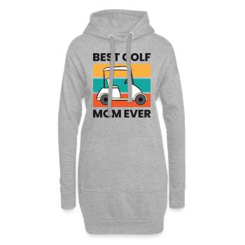 Beste Golf Mom Ever Mama Mutter Lustig Golfing - Hoodie-Kleid - Grau meliert - Vorne