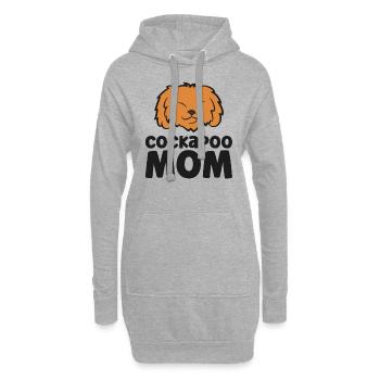 Lustige Kakadu Mama Kakadu Hund - Hoodie-Kleid - Grau meliert - Vorne