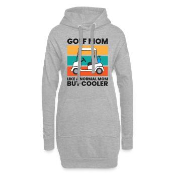 Golf Maman comme une maman normale mais plus cool Golf drôle - Sweat-shirt à capuche long Femme - gris chiné - Devant