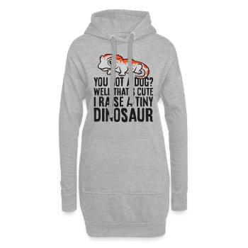 Sie haben einen Hund? Ich ziehe einen winzigen - Hoodie-Kleid - Grau meliert - Vorne