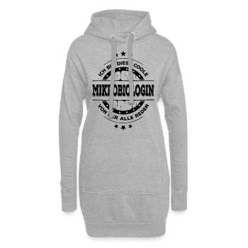 Mikrobiologin Geburtstag Mikrobiologie Geschenk - Hoodie-Kleid - Grau meliert - Vorne