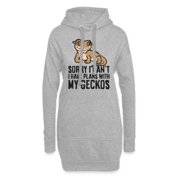 Malheureusement, je ne peux pas, j’ai des projets avec mon - Sweat-shirt à capuche long Femme - gris chiné - Devant