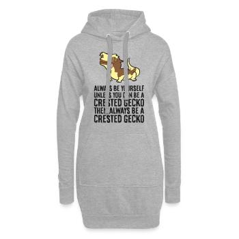 Soyez toujours vous-même, sauf si vous le pouvez - Sweat-shirt à capuche long Femme - gris chiné - Devant