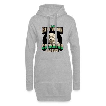 Cockapoo - Sweat-shirt à capuche long Femme - gris chiné - Devant