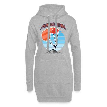 Parapente en montagne Parapente - Sweat-shirt à capuche long Femme - gris chiné - Devant
