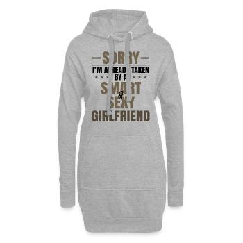 Boyfriend Geschenkidee bereits von smart und - Hoodie-Kleid - Grau meliert - Vorne