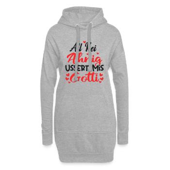All Kei Ahnig Ussert Mis Gotti - Hoodie-Kleid - Grau meliert - Vorne