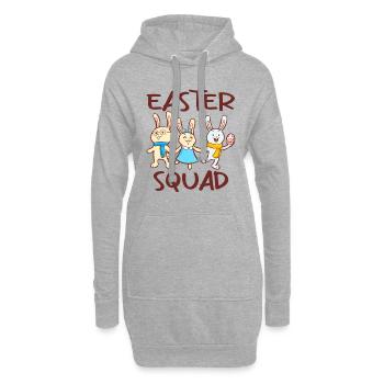 Chasse aux œufs de l’escouade de Pâques - Sweat-shirt à capuche long Femme - gris chiné - Devant