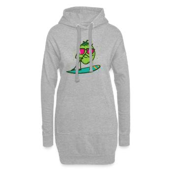 Coconut in SUP Stand up Paddling - Hoodie Dress - heather grey - Front