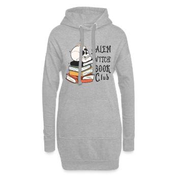 Design rétro d’Halloween: Salem Witch Book Club - Sweat-shirt à capuche long Femme - gris chiné - Devant