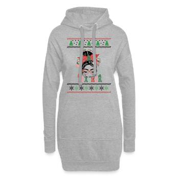Merry Teacher Retro Groovy Christmas Xmas Women - Hoodie-Kleid - Grau meliert - Vorne