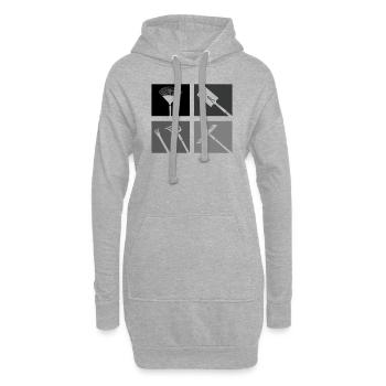 Jardinier, Agriculteur, Paysagiste, Plantes, Jardin - Sweat-shirt à capuche long Femme - gris chiné - Devant