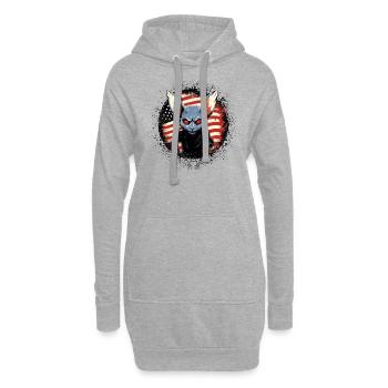 Kryptozoologen Chupacabra-Kreaturen USA - Hoodie-Kleid - Grau meliert - Vorne