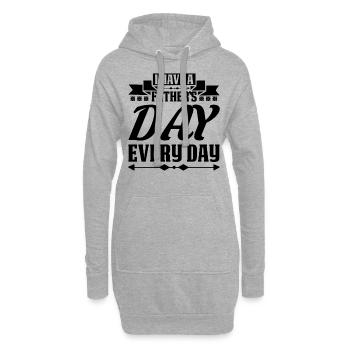 Fathers Day is Everyday funny Father Quotes - Hoodie-Kleid - Grau meliert - Vorne